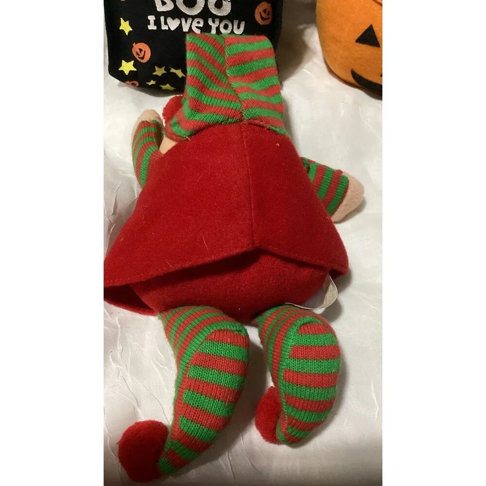 ZiGGY Lot Halloween & Christmas Plush Stuffed Toys + 1982 Boxed Fan Fold Ruler